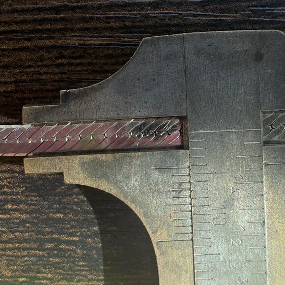 VTG Sterling Silver 925 Herringbone Chain Bracelet Lobster Clasp Size 8" Length - Picture 10 of 11